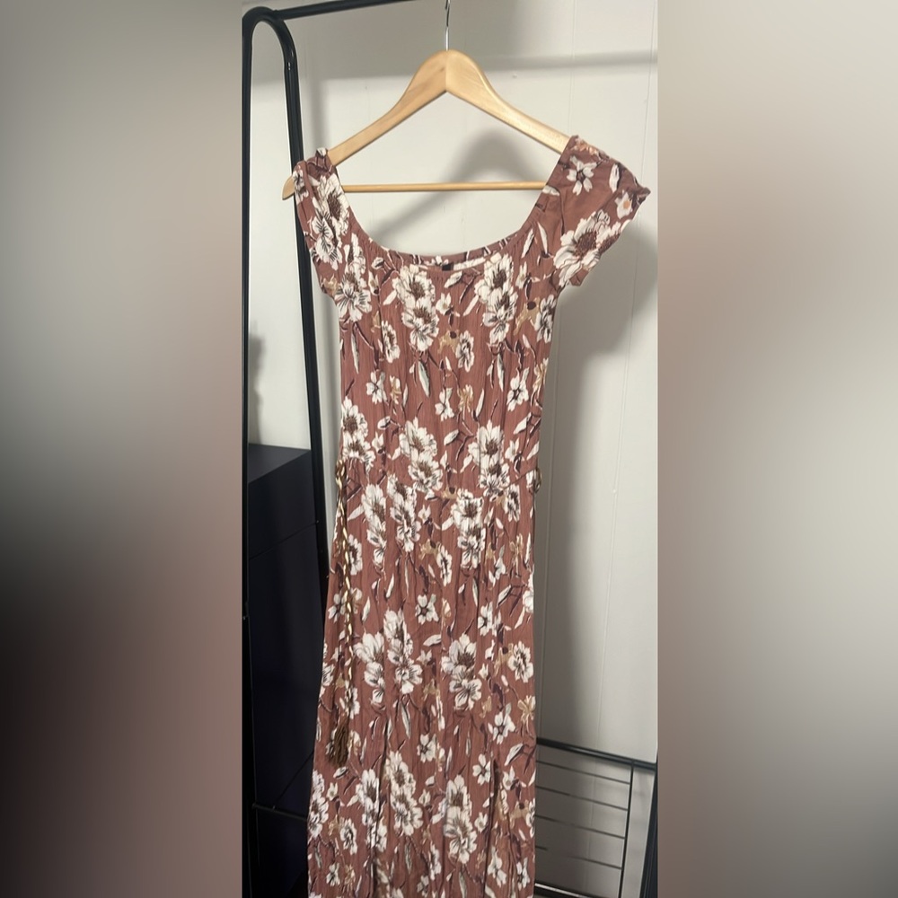 Floral Brown Dress